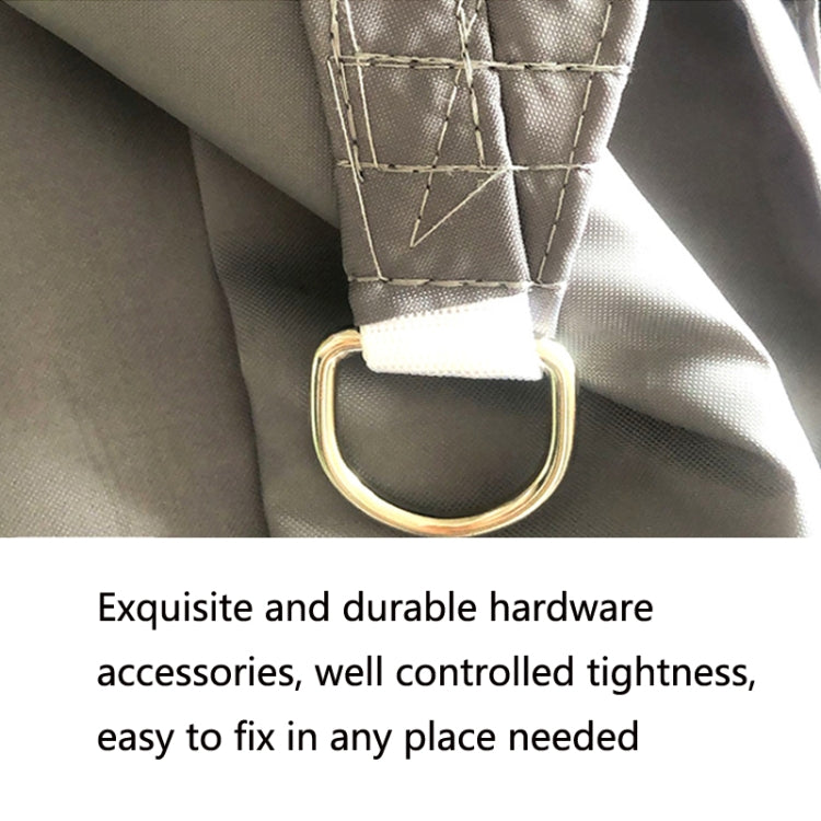 Triangle Outdoor Garden Sunshade Sail Waterproof Anti-UV Canopy, Size: 5m x 5m x 5m(Beige)