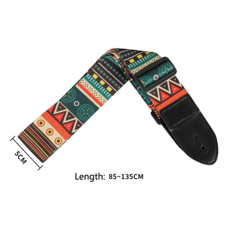3 PCS Printed Ukulele Guitar Strap, Length: 85-135cm(National Style)