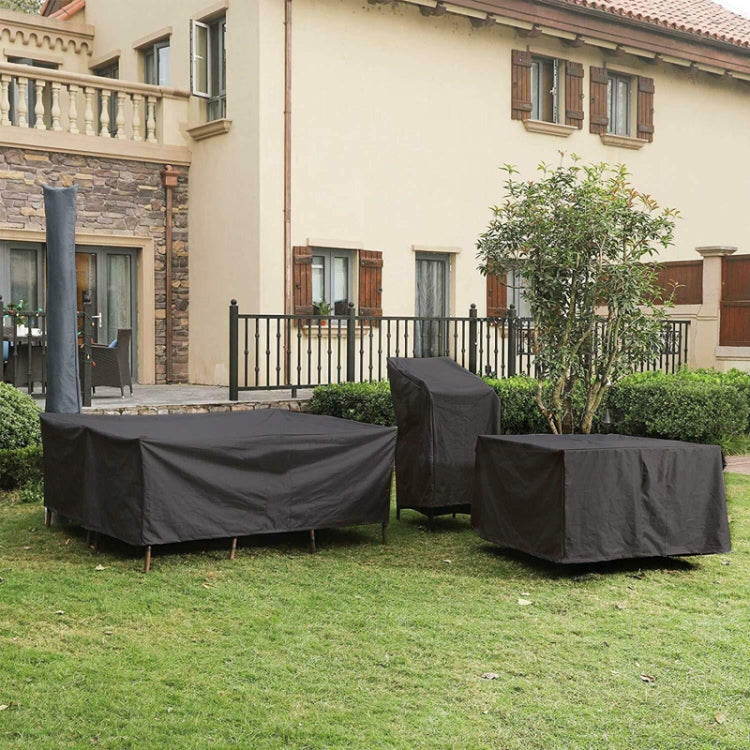 Outdoor Oxford Cloth Furniture Cover Garden Dustproof Waterproof And UV-Proof Table And Chair Protective Cover, Size: 190x66x89cm(Black)