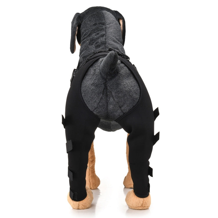 Pet Dog Leg Knee Guard Surgery Injury Protective Cover, Size: XS(Black)