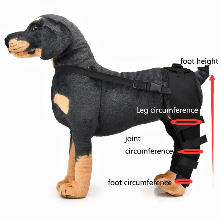 Pet Dog Leg Knee Guard Surgery Injury Protective Cover, Size: S(Red)