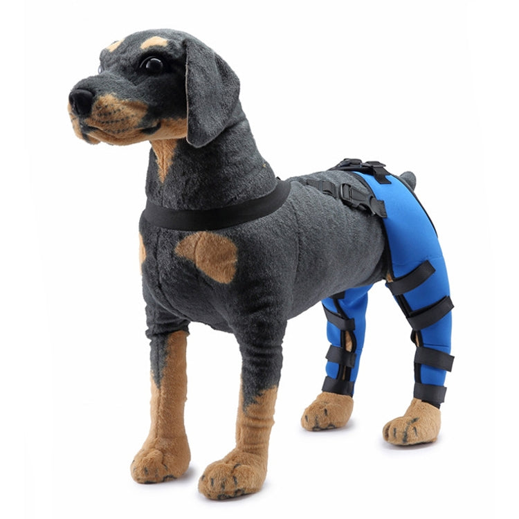 Pet Dog Leg Knee Guard Surgery Injury Protective Cover, Size: M(Blue)