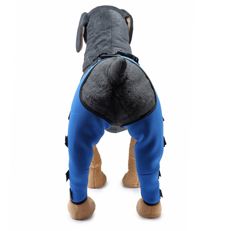 Pet Dog Leg Knee Guard Surgery Injury Protective Cover, Size: M(Blue)