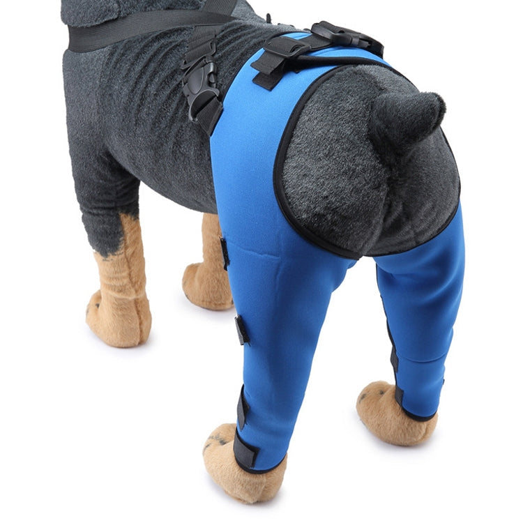 Pet Dog Leg Knee Guard Surgery Injury Protective Cover, Size: M(Blue)