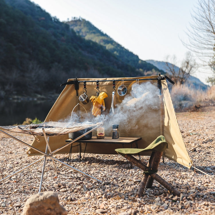 Outdoor Camping Picnic Windshield Picnic Windscreen(Cloth + Bracket)