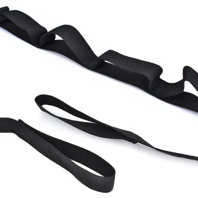 Outdoor Camping Tents Storage Clothesline 19 Ring Wild Camp Straps Lanyard, Length: 4.3m(Black)