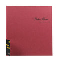 12 Inch 40 Pages Laminated Photo Album Sticky Retro DIY Photo Album( Red)