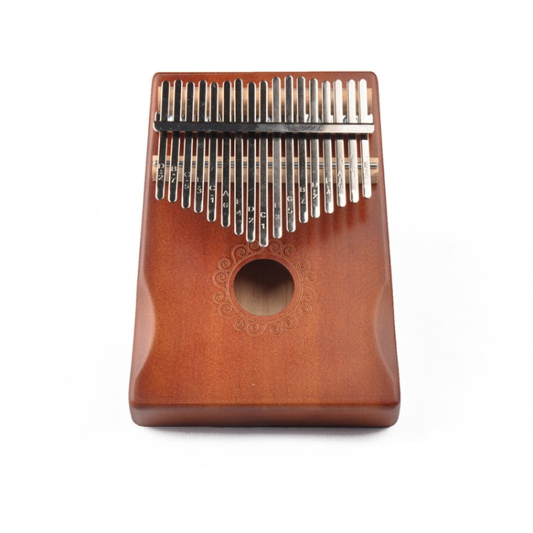17-Tone Thumb Piano Kalimba Beginners Introduction Finger Piano, Colour: Brown
