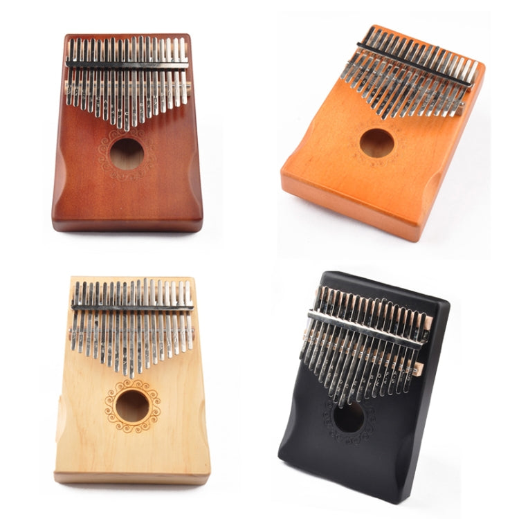 17-Tone Thumb Piano Kalimba Beginners Introduction Finger Piano, Colour: Brown Kit
