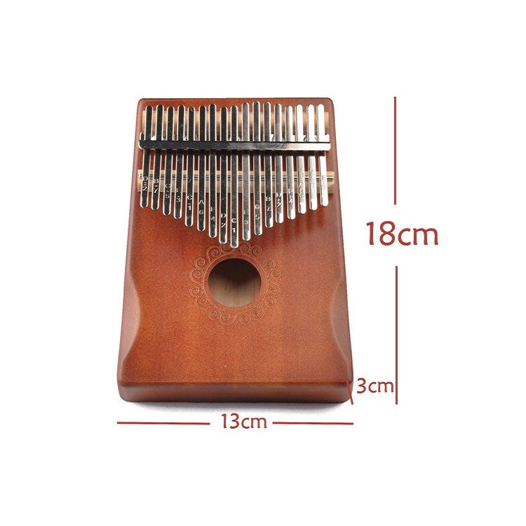 17-Tone Thumb Piano Kalimba Beginners Introduction Finger Piano, Colour: Black Kit