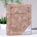 4D 200 Sheets 6 inch Album Book Boxed Retro Family Inserted Photo Album(Yellow 9288)