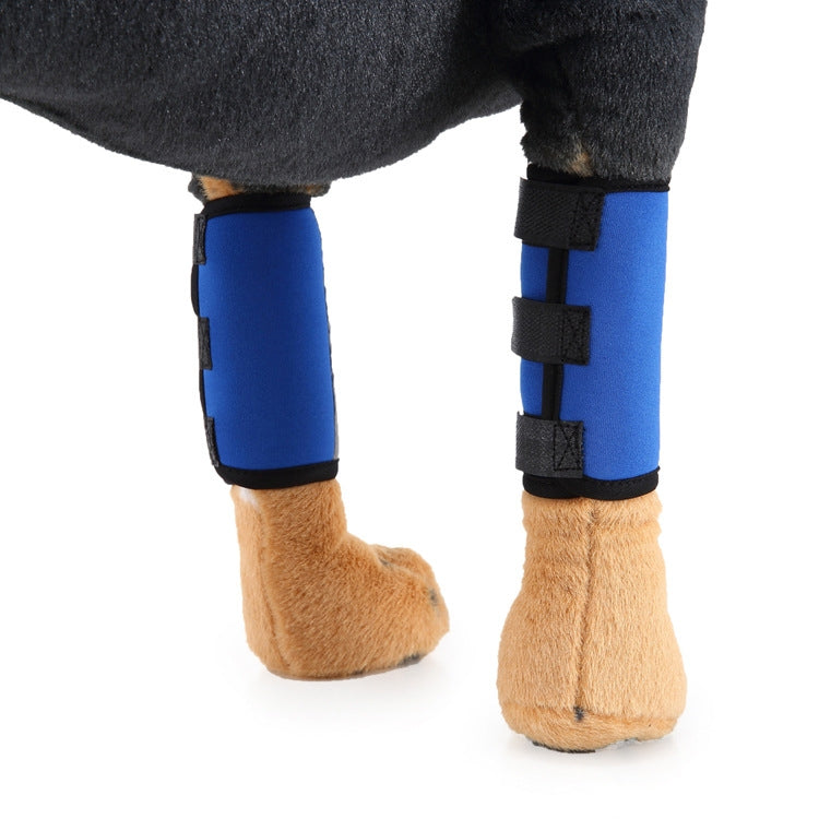 Pet Knee Protector Dog Surgery Injury Protective Cover, Size: S(Blue Reflection)
