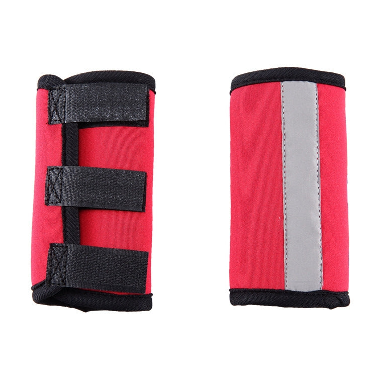 Pet Knee Protector Dog Surgery Injury Protective Cover, Size: M(Red Reflection)