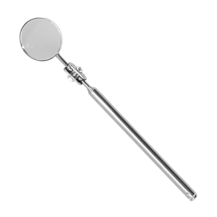 Car Repair Detection Mirror Universal Folding Telescopic Mirror Welding Chassis Inspection Mirror, Model: Silver 50mm