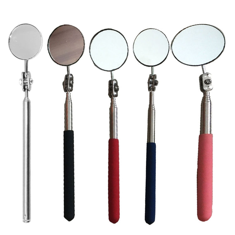 Car Repair Detection Mirror Universal Folding Telescopic Mirror Welding Chassis Inspection Mirror, Model: Purple Handle 50mm