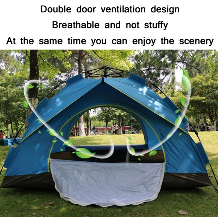 TC-014 Outdoor Beach Travel Camping Automatic Spring Multi-Person Tent For 2 People(Green+Mat)