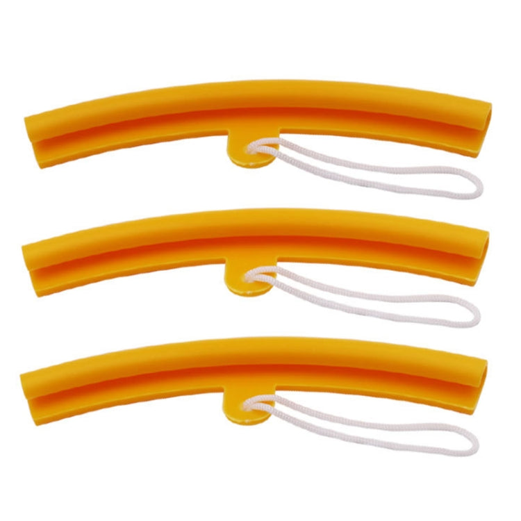 6 PCS Thickening Wear Resistant Scratch-Resistant Tire Wheel Steel Ring Protective Cover(Yellow)