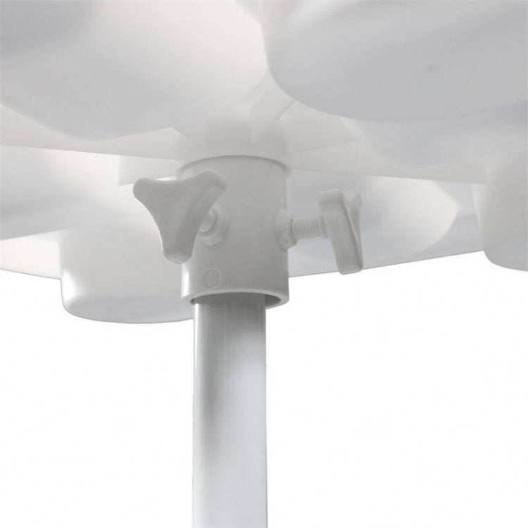 Outdoor Beach Umbrella Tube Cup Holder Sun Umbrella PP Plastic Tray(White)