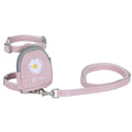 ZiChen Cat Traction Rope Small Pet Traction Embroidery Backpack, Size: S(Pink)