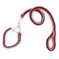 Dog Leash Braided Belt Pet Explosion-Proof Leash, Size: M(Chain Red+Black)