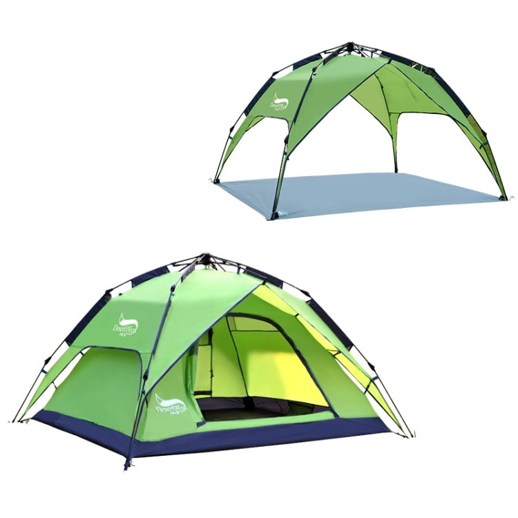 Desert&Fox Outdoor Travel Camp Tent Beach Automatic Easily Building Tent for 3-4 People(Fruit Green)