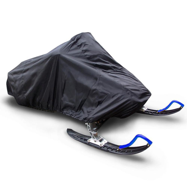 Outdoor Snowmobile Waterproof And Dustproof Cover UV Protection Winter Motorcycle Cover, Size: 330x130x121cm(Black)