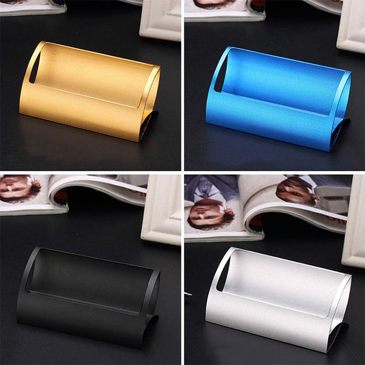 Creative Metal Card Holders Note Holders for Office Display Desk Business Card Holders Desk Accessories Stand Clip(Gold)