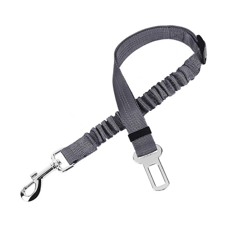 Pet Car Seat Belt Telescopic Reflective Safety Rope(Grey)