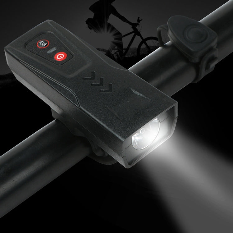 BG-1901 Bicycle USB Charging Speaker Front Lamp Multi-Function Cycling Equipment(Black)