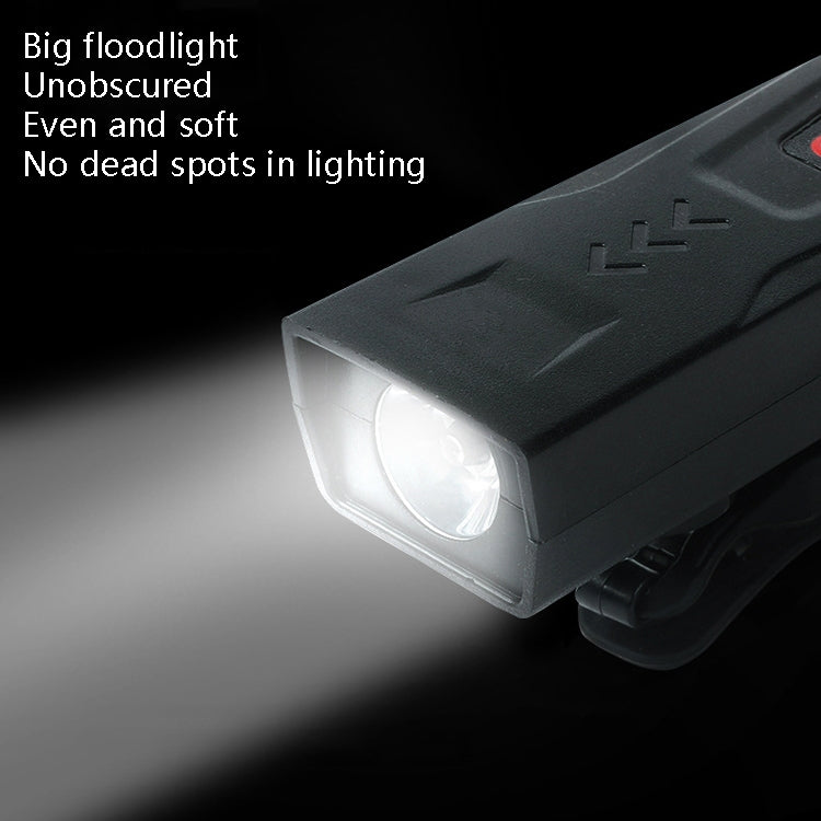 BG-1901 Bicycle USB Charging Speaker Front Lamp Multi-Function Cycling Equipment(Black)