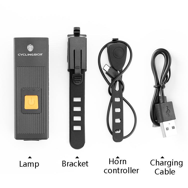 CYCLINGBOX BG-1811 Bicycle Charging Speaker Front Lamp USB Multi-Function Mountain Bike Accessories(Red)