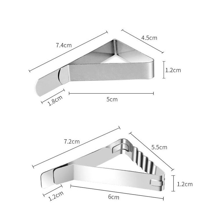 30 PCS Stainless Steel Tablecloth Clip Triangle Table Clamp Picnic Flexible Clip(Classic)