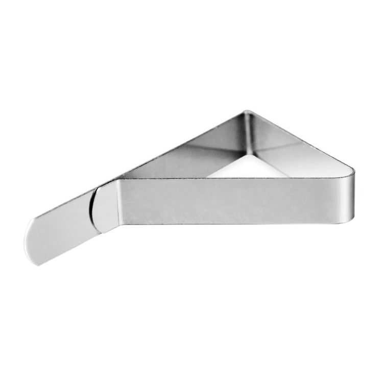 30 PCS Stainless Steel Tablecloth Clip Triangle Table Clamp Picnic Flexible Clip(Wave)