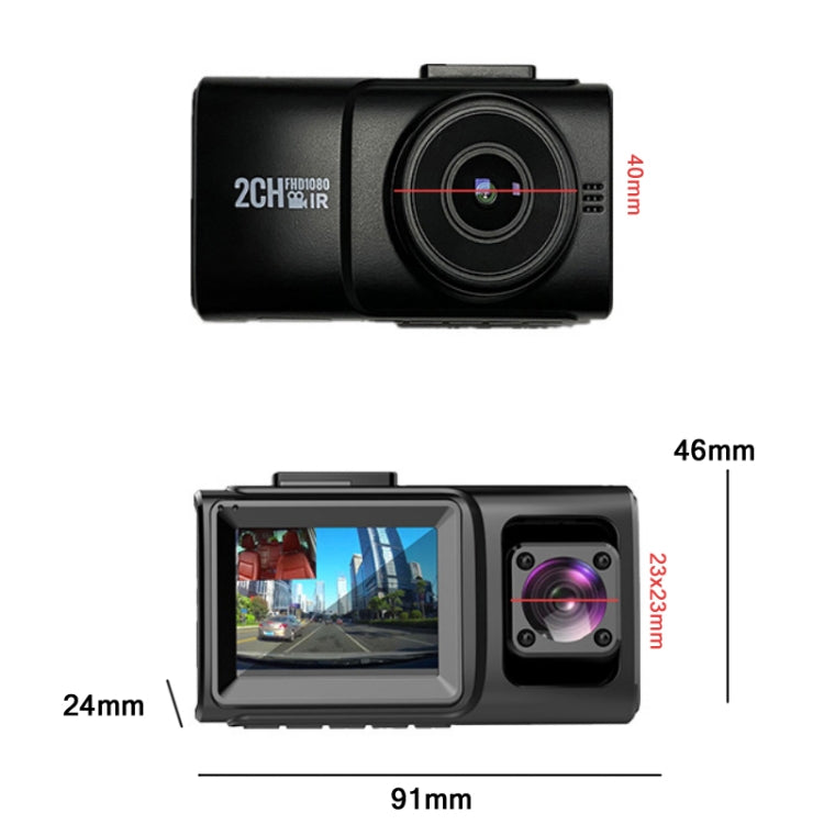 In Car Hidden HD 1080P Infrared Night Vision Driving Recorder Specification： Without GPS Trajectory