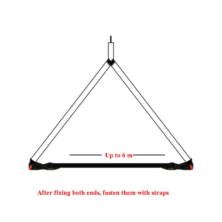 COOL CAMP CF-711 Pyramid Tent Pole Retainer Tent Accessories Canopy Pole Fixed Adjustment Buckle(Black)