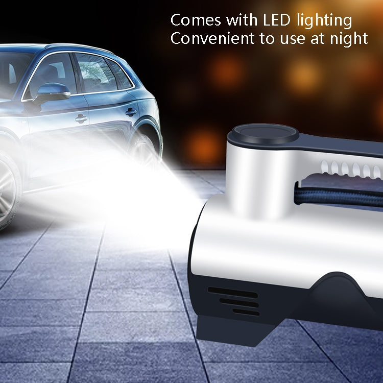 Car Inflatable Pump Portable Small Automotive Tire Refiner Pump, Style: Wired Pointer With Lamp