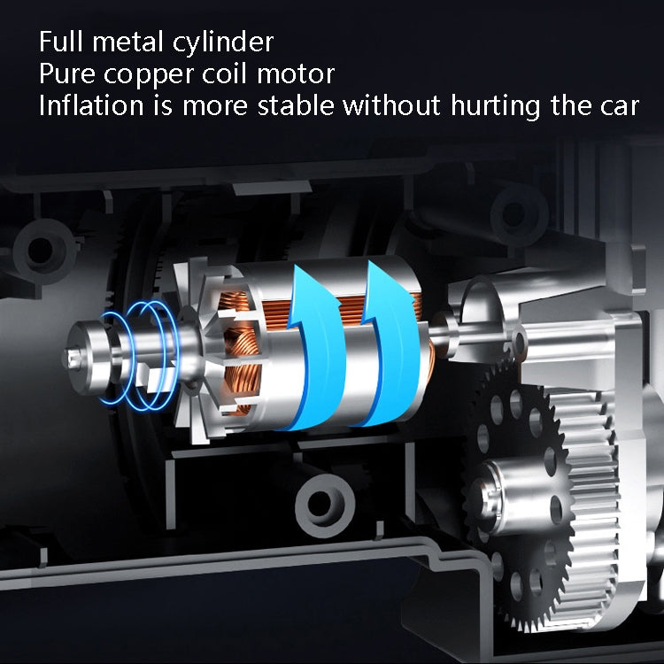 Car Inflatable Pump Portable Small Automotive Tire Refiner Pump, Style: Wired Pointer With Lamp