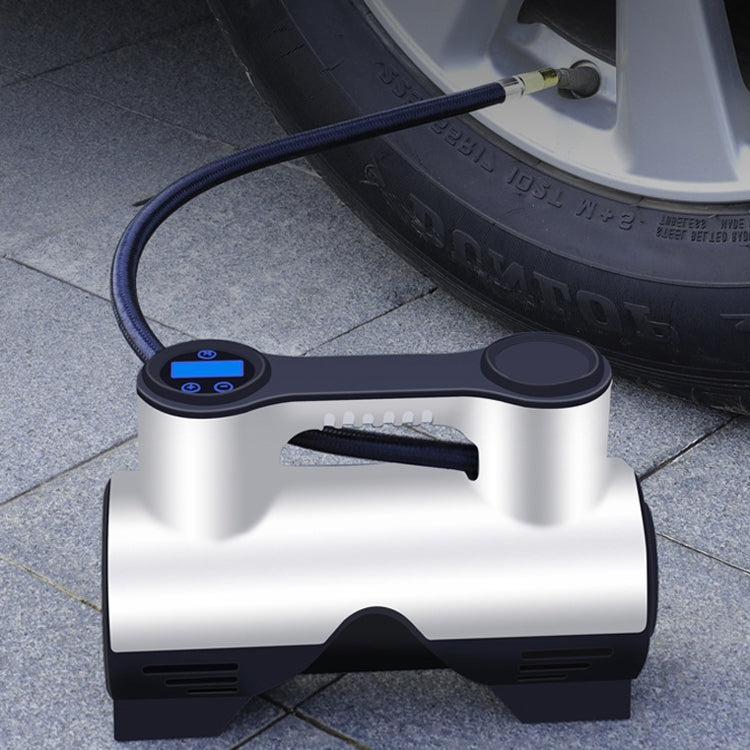 Car Inflatable Pump Portable Small Automotive Tire Refiner Pump, Style: Wired Pointer With Lamp