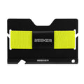 ZEEKER JK03  Aluminum Alloy Card Holder Multi-Function Elastic Band Women And Men Wallet Metal Business Card Holder(Yellow)
