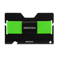 ZEEKER JK03  Aluminum Alloy Card Holder Multi-Function Elastic Band Women And Men Wallet Metal Business Card Holder(Green)