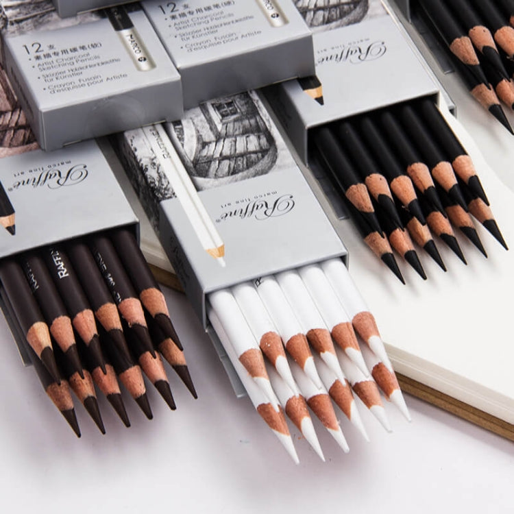 1 Box Marco Pencil Sketch Brush Art Painting Tool, Style: 7010 Black Hard Carbon