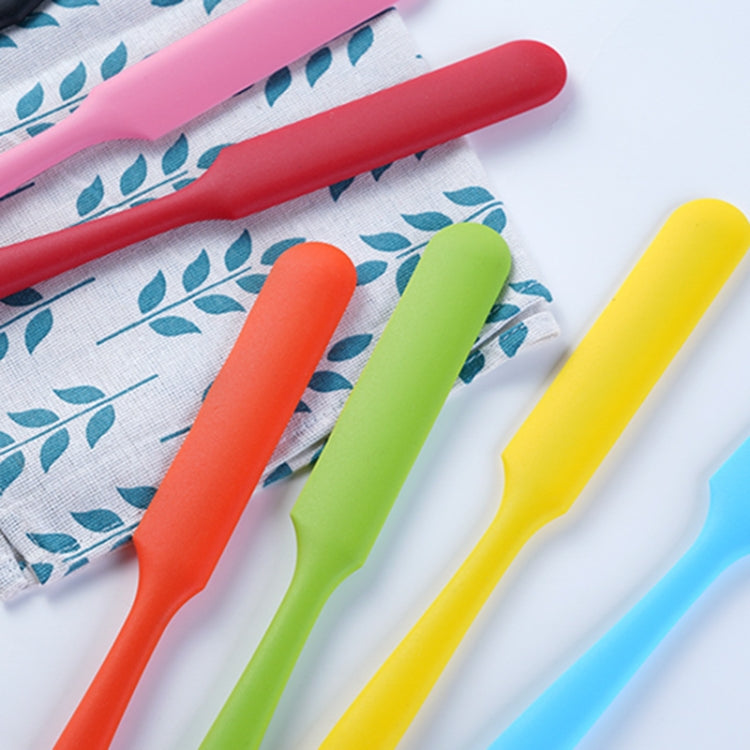 Long Silicone Spatula Butter Cake Cream Scraper Baking Tool(Pink)