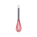 Silicone Egg Beater Home Egg Mixer Kitchen Gadgets Cream Baking Tools, Colour: 8 inch Red