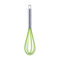 Silicone Egg Beater Home Egg Mixer Kitchen Gadgets Cream Baking Tools, Colour: 10 inch Green
