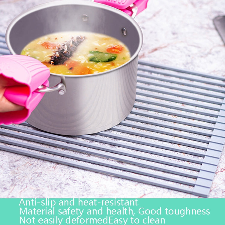 Folding Water Filters Kitchen Rack Sink Bowl Chopsticks Filters, Style: Stainless Steel 52x22cm