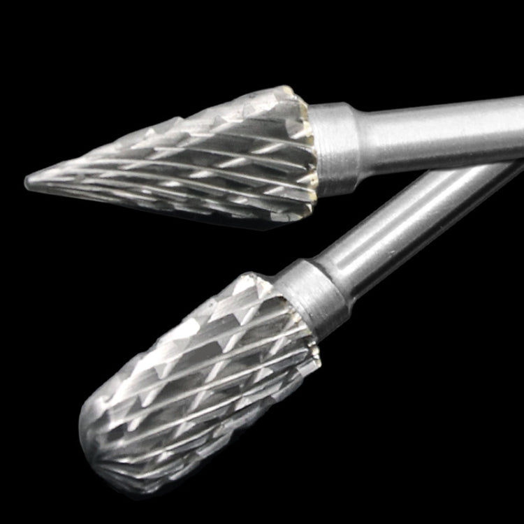 10 PCS / Set Hard Alloy Tungsten Steel Grinding Head Double Pattern Rotating Milling Cutter Head Root Carving Knife, Style: Blue Box