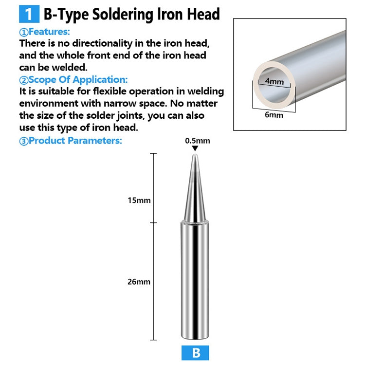 17 PCS / Set Soldering Tips 936 Soldering Station Pure Copper Soldering Iron Tips Lead-Free Soldering Iron Tips