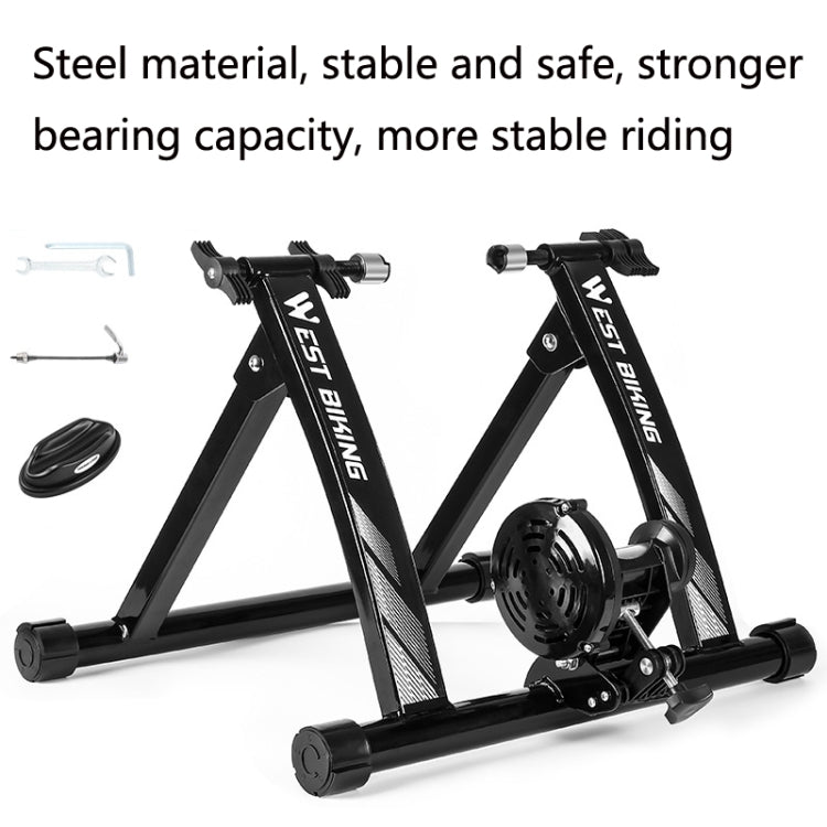 WEST BIKING YP1402008 Bicycle Parking Rack Indoor Cycling Training Platform Fitness Equipment Road Mountain Bike Parking Rack(Black)