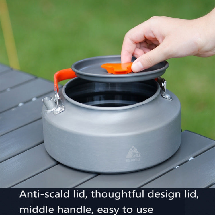 Hewolf HW-1782 Outdoor Kettle Pot Camping Tea Portable Kettle Cookware Pot, Capacity: 1.6L