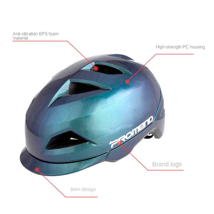 PROMEND 12H19 Summer Cool Motorcycle Riding Half Helmet Helmet Outdoor Off-Road Helmet With Tail Light, Size: Code(Black)